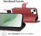 iMoshion Hoesje Geschikt voor iPhone 14 Plus Hoesje Met Pasjeshouder - iMoshion Luxe Bookcase - Rood