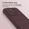 imoshion Hoesje - Geschikt voor iPhone 14 Pro - EasyGrip Backcover - Aubergine