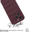 imoshion Hoesje - Geschikt voor iPhone 14 Pro - EasyGrip Backcover - Aubergine