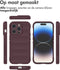 imoshion Hoesje - Geschikt voor iPhone 14 Pro - EasyGrip Backcover - Aubergine