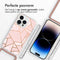 iMoshion Hoesje Geschikt voor iPhone 14 Pro Hoesje Met Koord - iMoshion Design Hoesje met Koord - Roze / Pink Graphic
