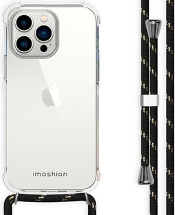 iMoshion Hoesje Geschikt voor iPhone 14 Pro Max Hoesje Met Koord - iMoshion Backcover met koord - Transparant