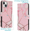iMoshion Hoesje Geschikt voor iPhone 15 Hoesje - iMoshion Design Softcase Bookcase - Roze / Pink Graphic