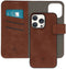 iMoshion Hoesje Geschikt voor iPhone 15 Pro Max Hoesje Met Pasjeshouder - iMoshion Uitneembare 2-in-1 Luxe Bookcase - Bruin