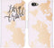 iMoshion Hoesje Geschikt voor iPhone 7 / 8 / SE (2020) / SE (2022) Hoesje Met Pasjeshouder - iMoshion Design Softcase Bookcase - Wit / Meerkleurig / Goud / Let's Go Travel White