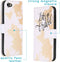 iMoshion Hoesje Geschikt voor iPhone 7 / 8 / SE (2020) / SE (2022) Hoesje Met Pasjeshouder - iMoshion Design Softcase Bookcase - Wit / Meerkleurig / Goud / Let's Go Travel White