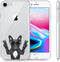 iMoshion Hoesje Geschikt voor iPhone 7 / 8 / SE (2020) / SE (2022) Hoesje Siliconen - iMoshion Design hoesje - Transparant / Cool Bulldog