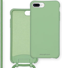 iMoshion Hoesje Geschikt voor iPhone 8 Plus / 7 Plus / 6 Plus / 6s Plus Hoesje Met Koord - iMoshion Color Backcover met afneembaar koord - Groen
