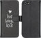 iMoshion Hoesje Geschikt voor iPhone SE (2022) / SE (2020) / 8 / 7 Hoesje Met Pasjeshouder - iMoshion Design Softcase Bookcase - Wit / Zwart / Live Laugh Love