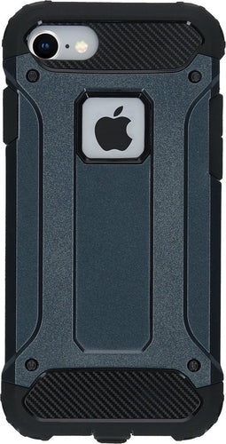 iMoshion Hoesje Geschikt voor iPhone SE (2022) / SE (2020) / 8 / 7 Hoesje - iMoshion Rugged Xtreme Backcover - Donkerblauw