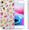 iMoshion Hoesje Geschikt voor iPhone SE (2022) / SE (2020) / 8 / 7 Hoesje Siliconen - iMoshion Design hoesje - Meerkleurig / Allover Fastfood