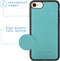 iMoshion Hoesje Geschikt voor iPhone SE (2022) / SE (2020) / 8 / 7 Hoesje Met Pasjeshouder - iMoshion Luxe Portemonnee - Turquoise