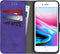iMoshion Hoesje Geschikt voor iPhone SE (2022) / SE (2020) / 8 / 7 Hoesje Met Pasjeshouder - iMoshion Uitneembare 2-in-1 Luxe Bookcase - Paars