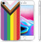imoshion Hoesje Geschikt voor iPhone SE (2022) / SE (2020) / 8 / 7 Hoesje Siliconen - imoshion Design hoesje - Meerkleurig / Rainbow Flag