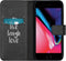 iMoshion Hoesje Geschikt voor iPhone SE (2022) / SE (2020) / 8 / 7 Hoesje Met Pasjeshouder - iMoshion Design Softcase Bookcase - Wit / Zwart / Live Laugh Love