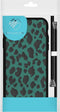 iMoshion Hoesje Geschikt voor iPhone SE (2022) / SE (2020) / 8 / 7 Hoesje Met Koord - iMoshion Design Hoesje met Koord - Zwart / Meerkleurig / Groen / Panther Illustration