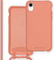 iMoshion Hoesje Geschikt voor iPhone Xr Hoesje Met Koord - iMoshion Color Backcover met afneembaar koord - oranje
