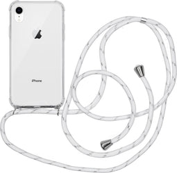 iMoshion Hoesje Geschikt voor iPhone Xr Hoesje Met Koord - iMoshion Backcover met koord - Transparant