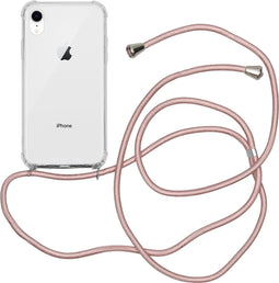 iMoshion Hoesje Geschikt voor iPhone Xr Hoesje Met Koord - iMoshion Backcover met koord - Transparant
