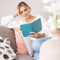 iMoshion Hoesje geschikt voor Kobo Clara 2E E-reader - iMoshion Vegan Leather Bookcase - Ook geschikt voor Tolino Shine 4 - Lichtblauw