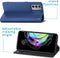 iMoshion Hoesje Geschikt voor Motorola Edge 20 Hoesje Met Pasjeshouder - iMoshion Slim Folio Bookcase - Donkerblauw