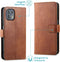 iMoshion Hoesje Geschikt voor Motorola Edge 20 Lite Hoesje Met Pasjeshouder - iMoshion Luxe Bookcase - Bruin