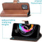 iMoshion Hoesje Geschikt voor Motorola Edge 20 Lite Hoesje Met Pasjeshouder - iMoshion Luxe Bookcase - Bruin
