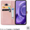 iMoshion Hoesje Geschikt voor Motorola Edge 30 Neo Hoesje Met Pasjeshouder - iMoshion Mandala Bookcase - Rosé Goud