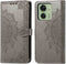 iMoshion Hoesje Geschikt voor Motorola Edge 40 Hoesje Met Pasjeshouder - iMoshion Mandala Bookcase - Grijs