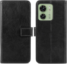 iMoshion Hoesje Geschikt voor Motorola Edge 40 Hoesje Met Pasjeshouder - iMoshion Luxe Bookcase - Zwart