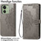 iMoshion Hoesje Geschikt voor Motorola Edge 40 Hoesje Met Pasjeshouder - iMoshion Mandala Bookcase - Grijs