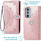 iMoshion Hoesje Geschikt voor Motorola Edge Plus (2022) / Edge 30 Pro Hoesje Met Pasjeshouder - iMoshion Mandala Bookcase - Rosé Goud