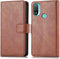 iMoshion Hoesje Geschikt voor Motorola Moto E20 Hoesje Met Pasjeshouder - iMoshion Luxe Bookcase - Bruin