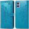 iMoshion Hoesje Geschikt voor Motorola Moto E22 Hoesje Met Pasjeshouder - iMoshion Mandala Bookcase - Turquoise