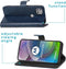 iMoshion Hoesje Geschikt voor Motorola Moto G 5G Hoesje Met Pasjeshouder - iMoshion Luxe Bookcase - Donkerblauw