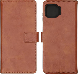 iMoshion Hoesje Geschikt voor Motorola Moto G 5G Plus Hoesje Met Pasjeshouder - iMoshion Luxe Bookcase - Bruin