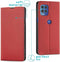 iMoshion Hoesje Geschikt voor Motorola Moto G100 Hoesje Met Pasjeshouder - iMoshion Slim Folio Bookcase - Rood