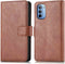 iMoshion Hoesje Geschikt voor Motorola Moto G14 Hoesje Met Pasjeshouder - iMoshion Luxe Bookcase - Bruin