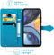 imoshion Hoesje - Geschikt voor Motorola Moto G22 - Mandala Bookcase - Turquoise