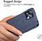 iMoshion Hoesje Geschikt voor Motorola Moto G23 / Moto G13 Hoesje Siliconen - iMoshion Rugged Shield Backcover - Donkerblauw