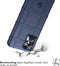 iMoshion Hoesje Geschikt voor Motorola Moto G23 / Moto G13 Hoesje Siliconen - iMoshion Rugged Shield Backcover - Donkerblauw