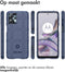 iMoshion Hoesje Geschikt voor Motorola Moto G23 / Moto G13 Hoesje Siliconen - iMoshion Rugged Shield Backcover - Donkerblauw