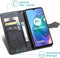 iMoshion Hoesje Geschikt voor Motorola Moto G30 / Moto G20 / Moto G10 Power / Moto G10 Hoesje Met Pasjeshouder - iMoshion Mandala Bookcase - Zwart