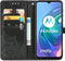 iMoshion Hoesje Geschikt voor Motorola Moto G30 / Moto G20 / Moto G10 Power / Moto G10 Hoesje Met Pasjeshouder - iMoshion Mandala Bookcase - Zwart