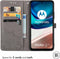iMoshion Hoesje Geschikt voor Motorola Moto G42 Hoesje Met Pasjeshouder - iMoshion Mandala Bookcase - Grijs