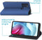 iMoshion Hoesje Geschikt voor Motorola Moto G60s Hoesje Met Pasjeshouder - iMoshion Slim Folio Bookcase - Donkerblauw