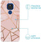 iMoshion Hoesje Geschikt voor Motorola Moto G9 Play / Moto E7 Plus Hoesje Siliconen - iMoshion Design hoesje - Roze / Meerkleurig / Goud / Pink Graphic