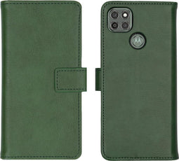 iMoshion Hoesje Geschikt voor Motorola Moto G9 Power Hoesje Met Pasjeshouder - iMoshion Luxe Bookcase - Groen