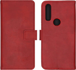 iMoshion Hoesje Geschikt voor Motorola One Action Hoesje Met Pasjeshouder - iMoshion Luxe Bookcase - Rood