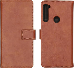 iMoshion Hoesje Geschikt voor Motorola One Fusion Plus Hoesje Met Pasjeshouder - iMoshion Luxe Bookcase - Bruin